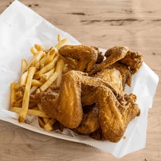 Party Wings with Fries