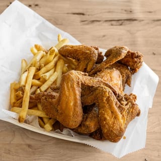 10 Wings with Fries
