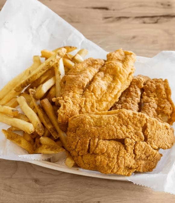 Family Catfish Nuggets Tray.